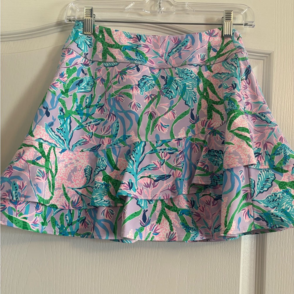 Lilly Pulitzer Multi Seacret Escape Ruffle Skort size XS